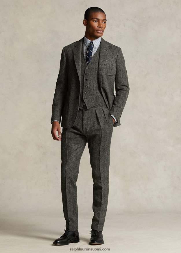 Ralph Lauren miehet morehouse-malliston pukuhousut 0Z24ZR1298 harmaa