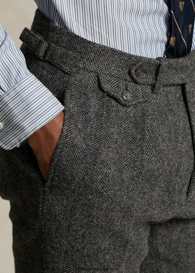 Ralph Lauren miehet morehouse-malliston pukuhousut 0Z24ZR1298 harmaa