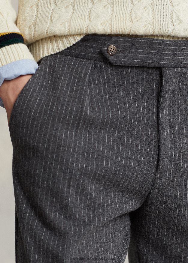 Ralph Lauren miehet neularaitainen pukuhousut 0Z24ZR8599 tummanharmaa