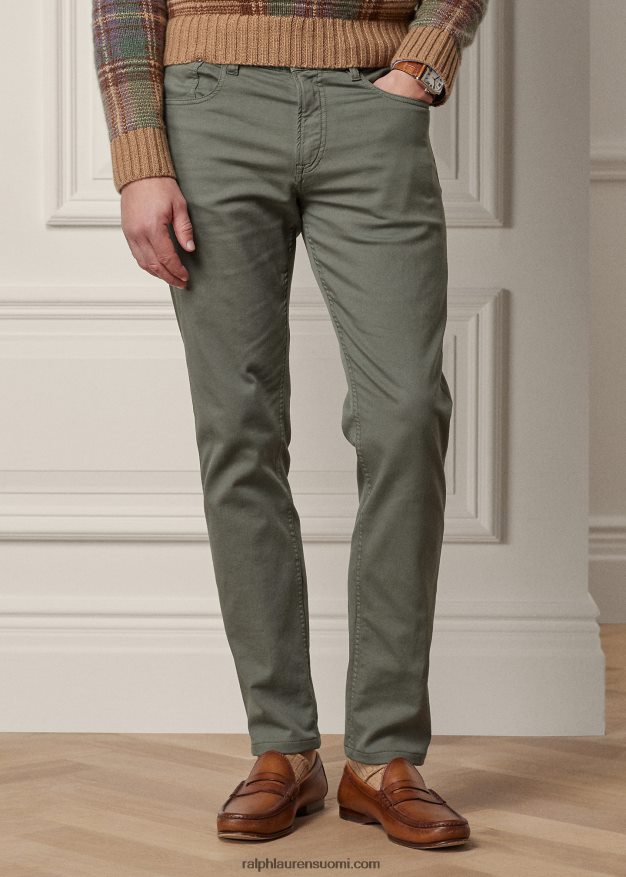 Ralph Lauren miehet ohuet joustavat dobby-housut 0Z24ZR85 islansininen