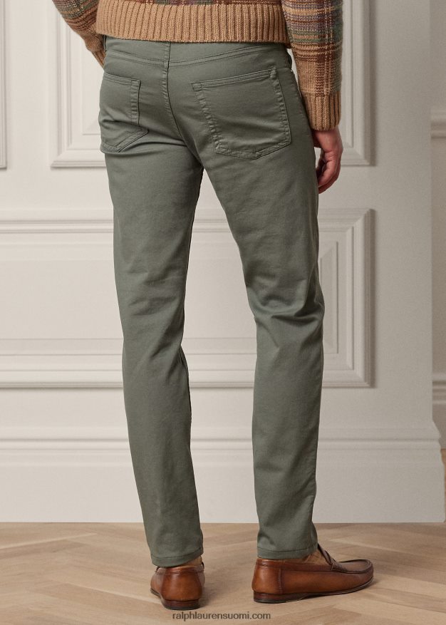 Ralph Lauren miehet ohuet joustavat dobby-housut 0Z24ZR85 islansininen