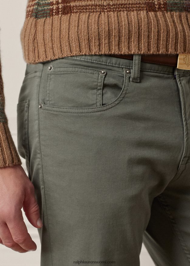 Ralph Lauren miehet ohuet joustavat dobby-housut 0Z24ZR85 islansininen