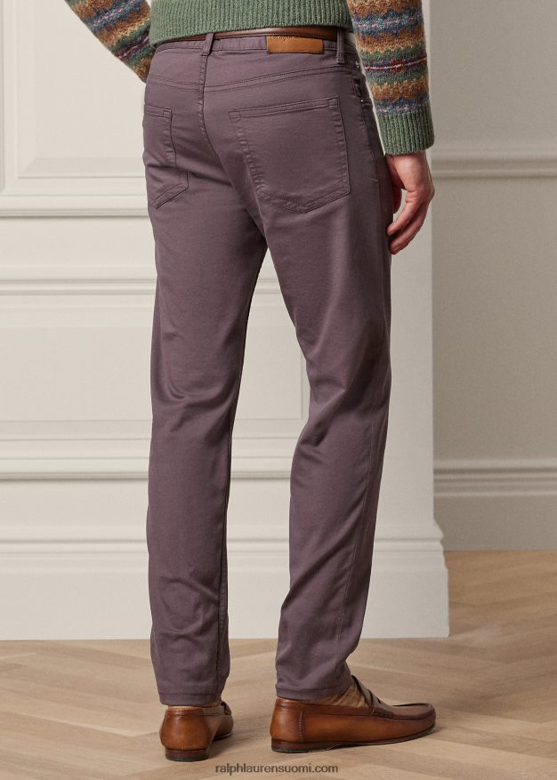 Ralph Lauren miehet ohuet joustavat dobby-housut 0Z24ZR86 violetti salvia