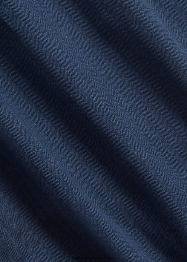 Ralph Lauren miehet ohuet kalanruototvillihousut 0Z24ZR1703 laivaston arvoinen