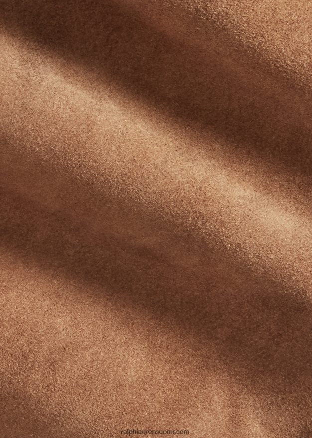 Ralph Lauren miehet ohuet, koko mokkanahkahousut 0Z24ZR1796 ahdistunut rusketus