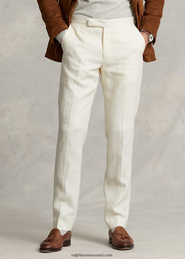 Ralph Lauren miehet pellavapukuhousut 0Z24ZR8433 kevyt kerma