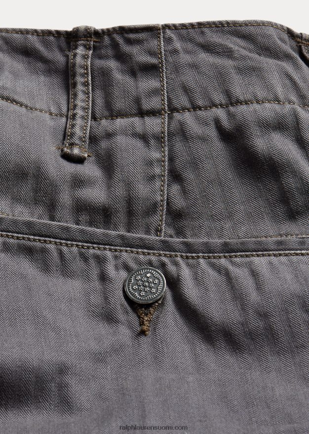 Ralph Lauren miehet pelto kalanruototvillihousut 0Z24ZR1754 pesty mustaksi