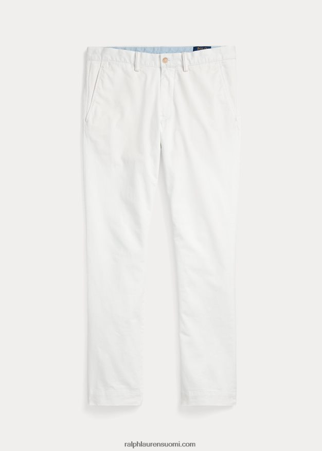 Ralph Lauren miehet pestyt stretch chino housut kaikki sopivat 0Z24ZR8386 kannenpesuaine valkoinen