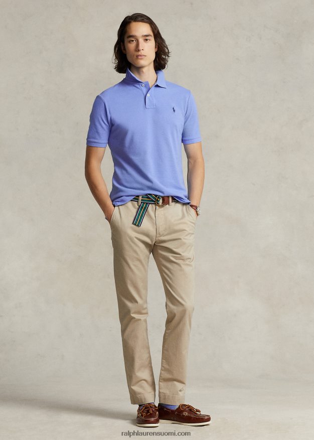 Ralph Lauren miehet pestyt stretch chino housut kaikki sopivat 0Z24ZR8387 khaki rusketus