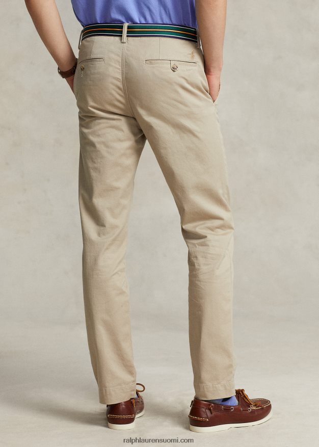 Ralph Lauren miehet pestyt stretch chino housut kaikki sopivat 0Z24ZR8387 khaki rusketus