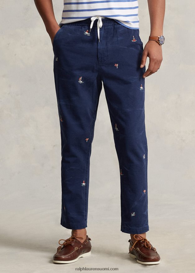 Ralph Lauren miehet polo prepster classic fit chino-housut 0Z24ZR8618 Newportin laivasto/taktiikka