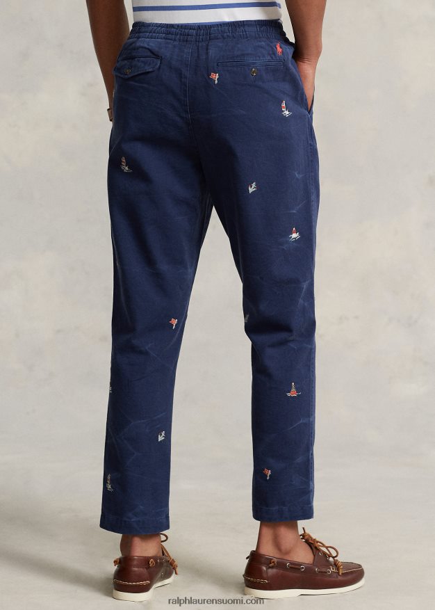 Ralph Lauren miehet polo prepster classic fit chino-housut 0Z24ZR8618 Newportin laivasto/taktiikka