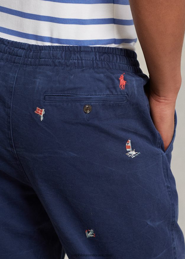 Ralph Lauren miehet polo prepster classic fit chino-housut 0Z24ZR8618 Newportin laivasto/taktiikka