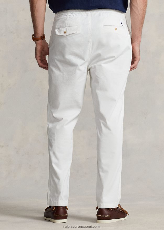Ralph Lauren miehet polo prepster stretch klassinen istuvuus housut 0Z24ZR1907 kannenpesuaine valkoinen