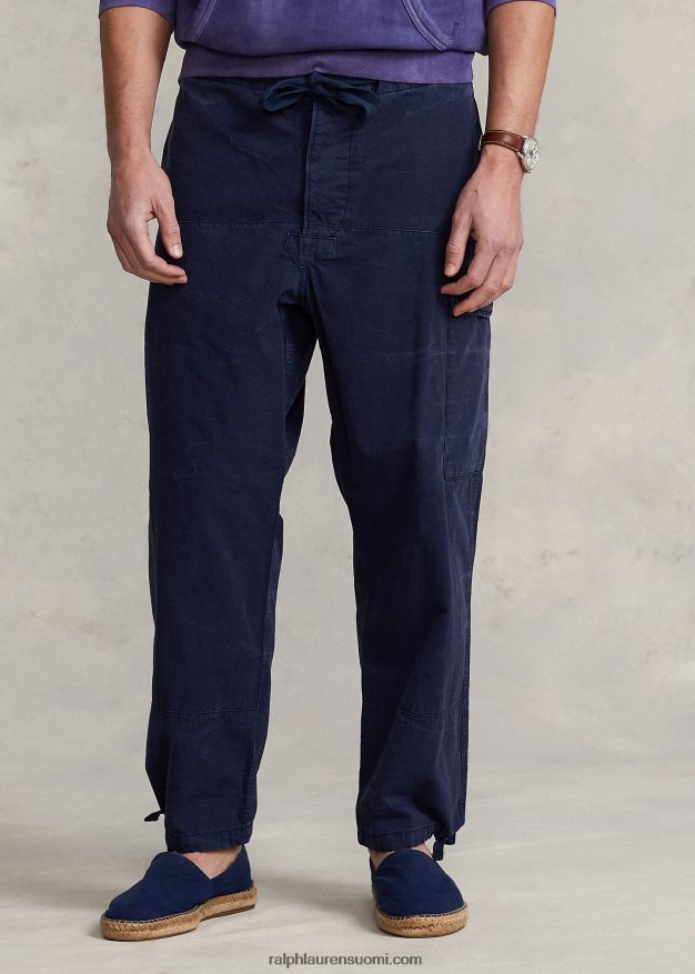 Ralph Lauren miehet rento istuvuus canvas cargo housut 0Z24ZR1054 newportin laivasto