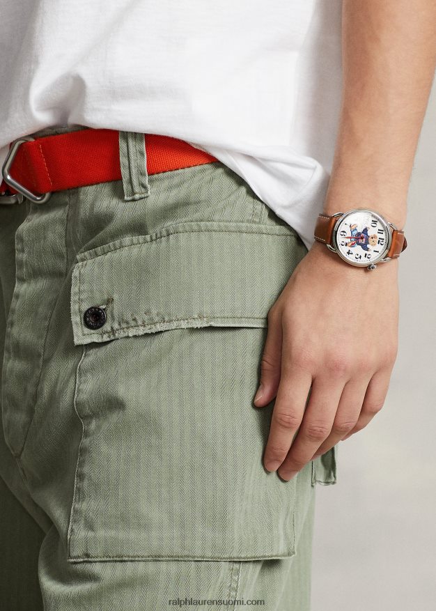 Ralph Lauren miehet rento istuvuus cargo-housuissa 0Z24ZR1121 vaaleanvihreä