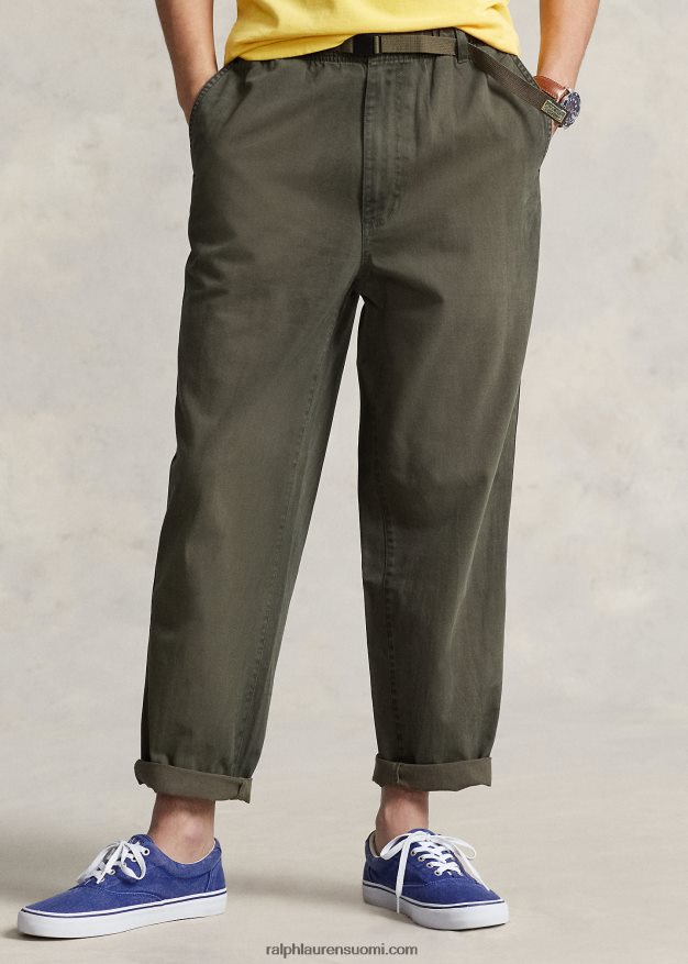 Ralph Lauren miehet rento istuvuus twill retkeilyhousut 0Z24ZR815 tumma salvia