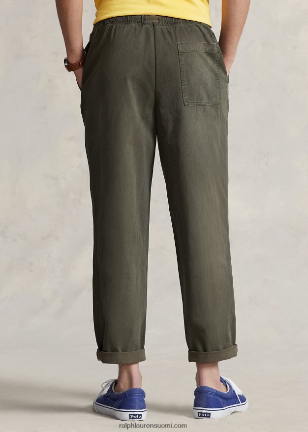 Ralph Lauren miehet rento istuvuus twill retkeilyhousut 0Z24ZR815 tumma salvia
