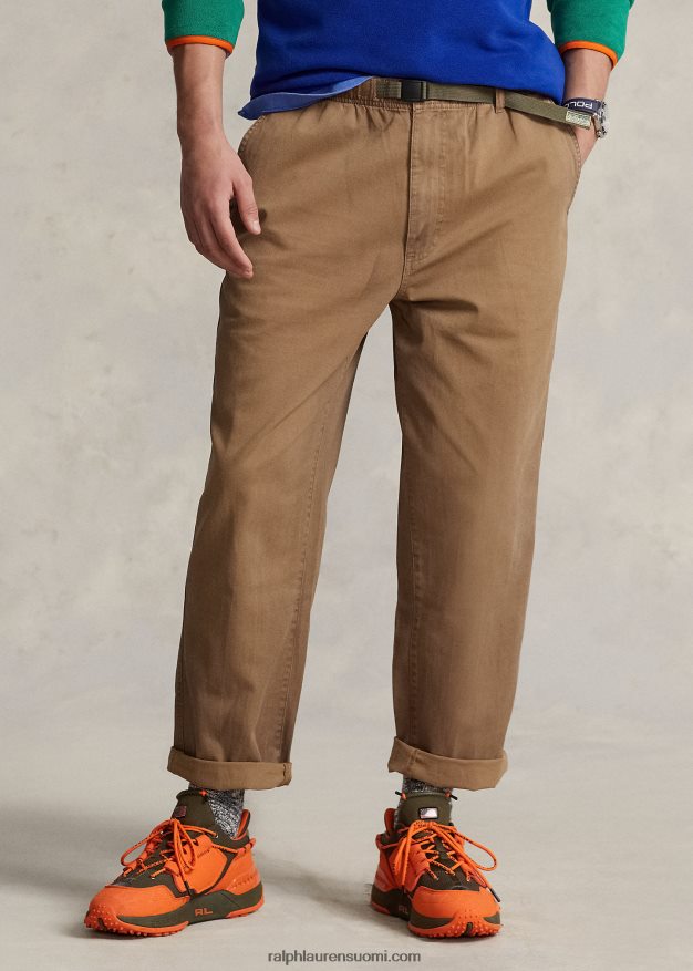 Ralph Lauren miehet rento istuvuus twill retkeilyhousut 0Z24ZR816 lähetys rusketus