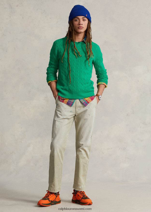 Ralph Lauren miehet salinger suora istuvuus ahdistunut housut 0Z24ZR99 cedarhurst