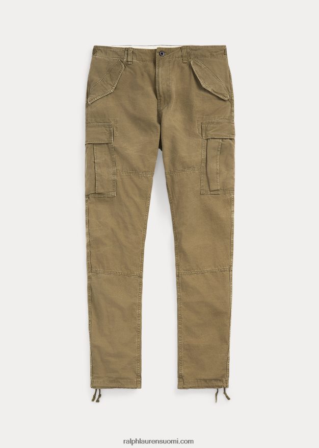 Ralph Lauren miehet slim fit canvas cargo housut 0Z24ZR503 ulkona oliivi
