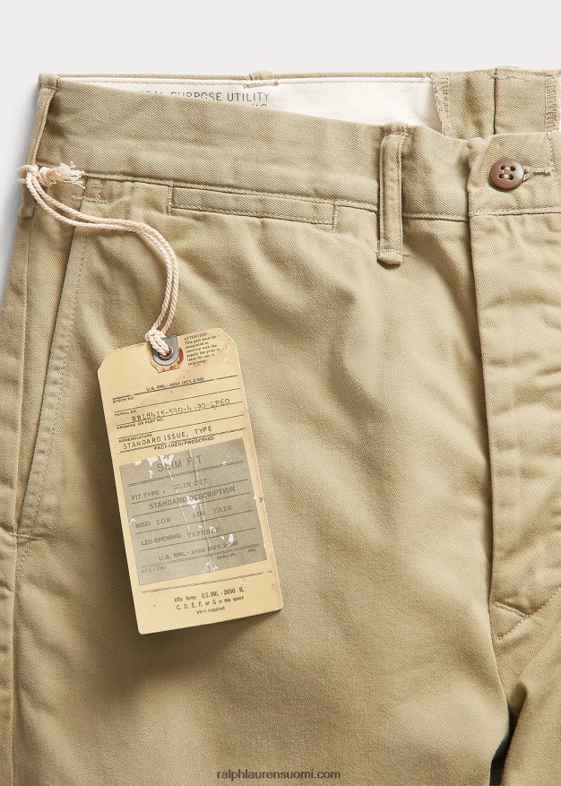 Ralph Lauren miehet slim fit chino housut 0Z24ZR1699 gurka