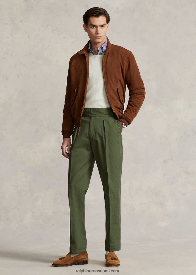 Ralph Lauren miehet soljet ripstop pukuhousut 0Z24ZR969 klassinen harmaa oliivi