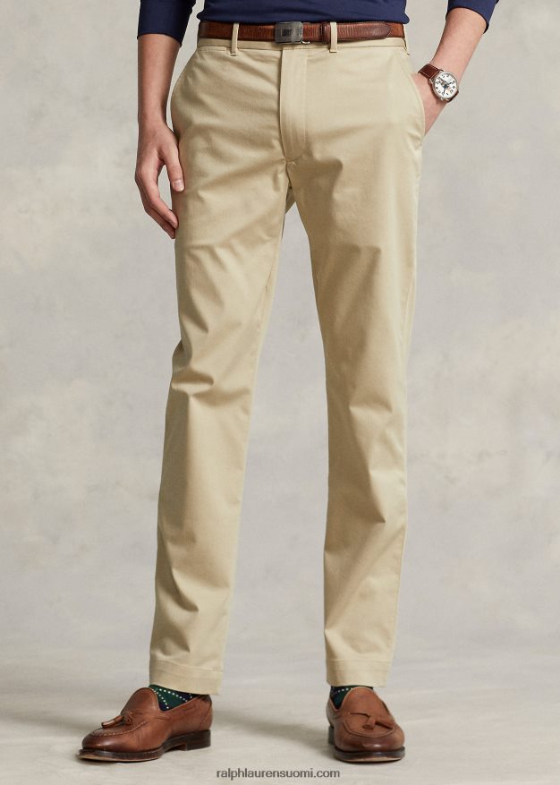 Ralph Lauren miehet stretch slim fit suorituskykyiset chino-housut 0Z24ZR8575 klassinen khaki
