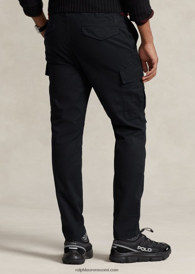 Ralph Lauren miehet stretch slim fit twill cargo housut 0Z24ZR8431 musta