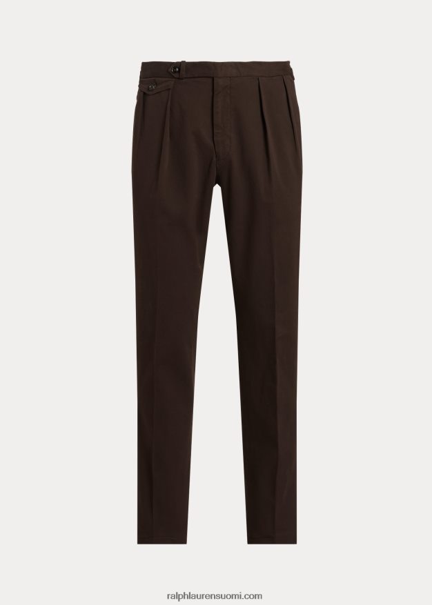 Ralph Lauren miehet vaatevärjätty joustava chino-housu 0Z24ZR822 tumman ruskea
