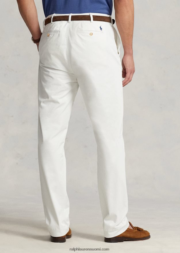 Ralph Lauren miehet venyvät klassiset chino-housut 0Z24ZR1659 kannenpesuaine valkoinen