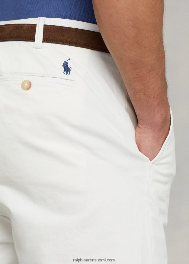 Ralph Lauren miehet venyvät klassiset chino-housut 0Z24ZR1659 kannenpesuaine valkoinen