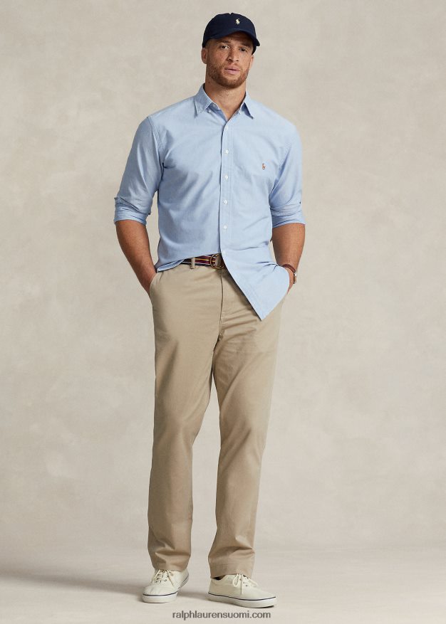 Ralph Lauren miehet venyvät klassiset chino-housut 0Z24ZR1859 khaki rusketus