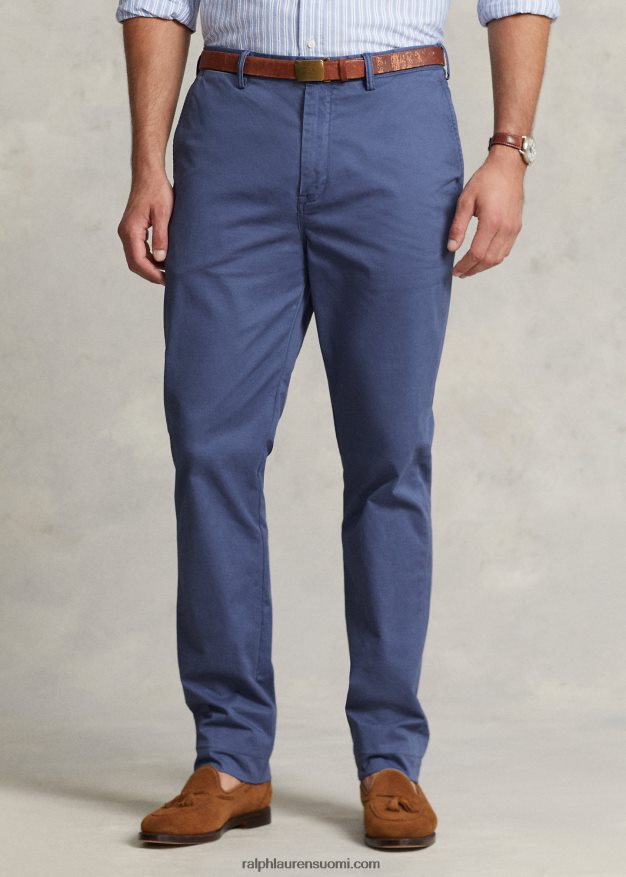 Ralph Lauren miehet venyvät klassiset chino-housut 0Z24ZR1861 vaalea laivasto