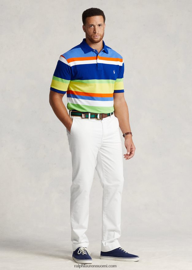 Ralph Lauren miehet venyvät klassiset chino-housut 0Z24ZR1864 kannenpesuaine valkoinen
