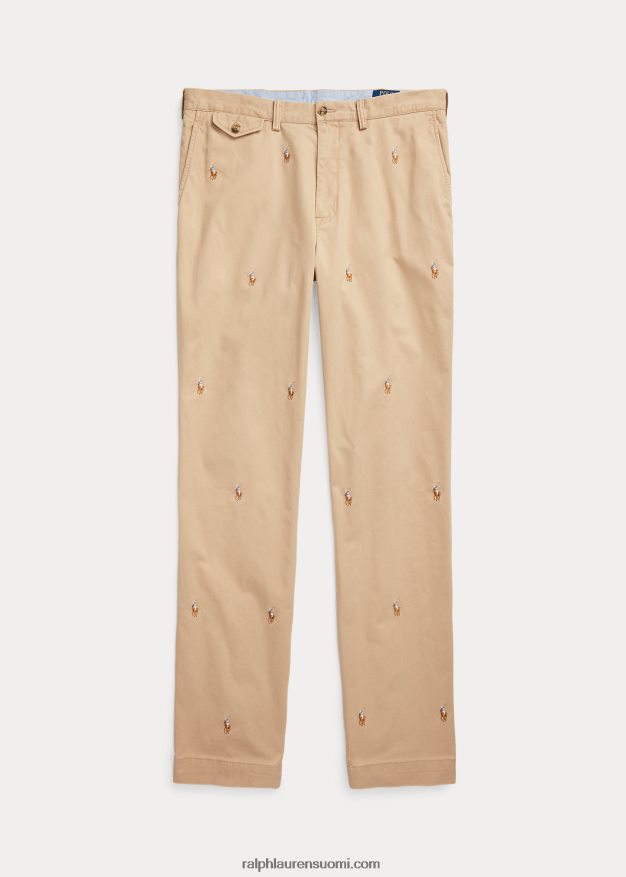 Ralph Lauren miehet venyvät klassiset poloponin chinohousut 0Z24ZR1386 vintage khaki