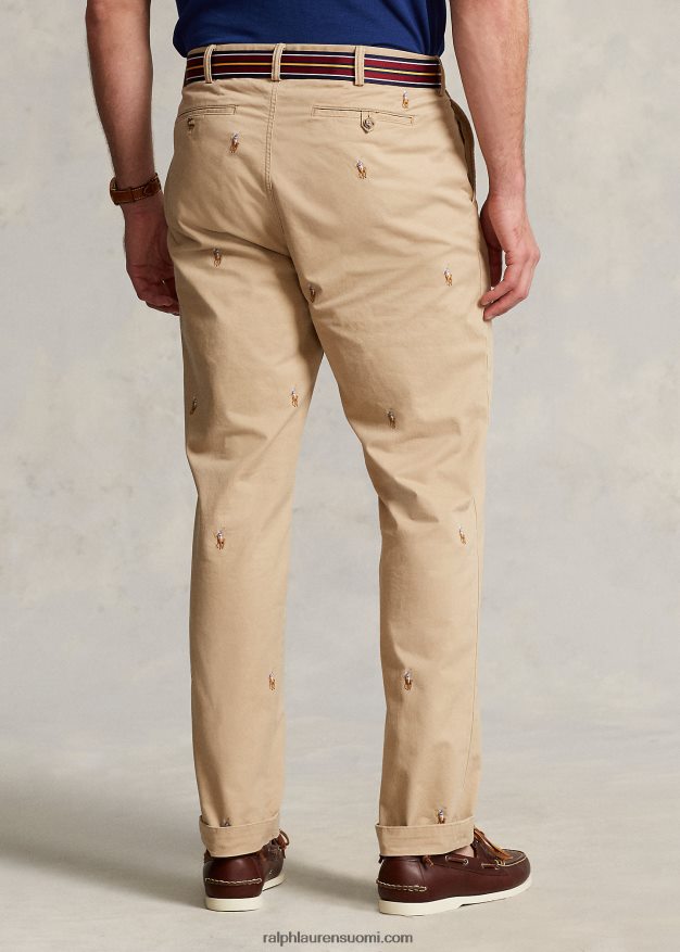 Ralph Lauren miehet venyvät klassiset poloponin chinohousut 0Z24ZR1386 vintage khaki