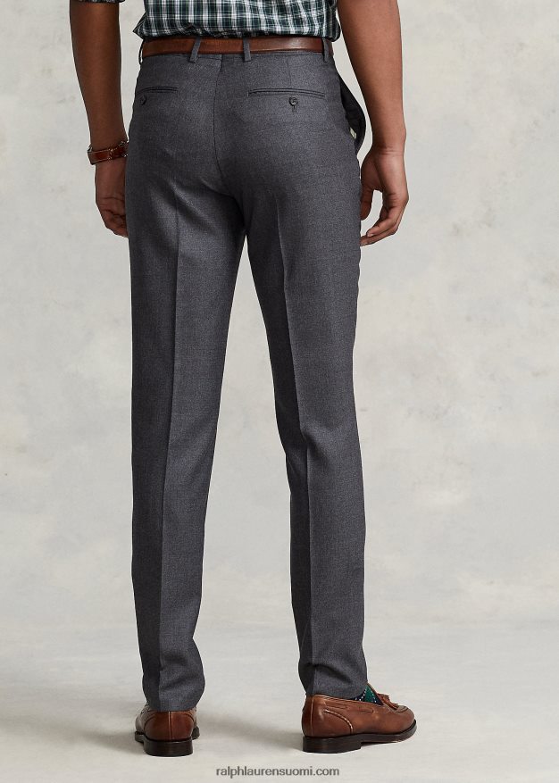 Ralph Lauren miehet villaiset oxford-pukuhousut 0Z24ZR570 keskiharmaa