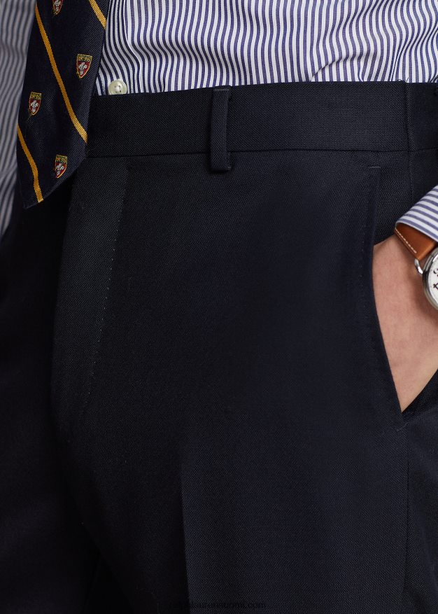 Ralph Lauren miehet villaiset oxford-pukuhousut 0Z24ZR571 laivasto