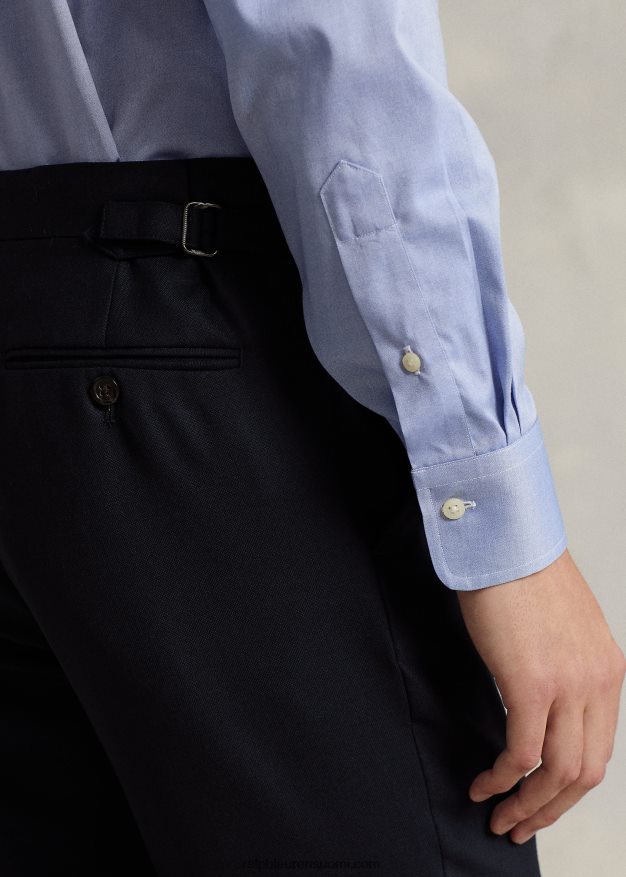 Ralph Lauren miehet villaiset oxford-pukuhousut 0Z24ZR712 laivasto