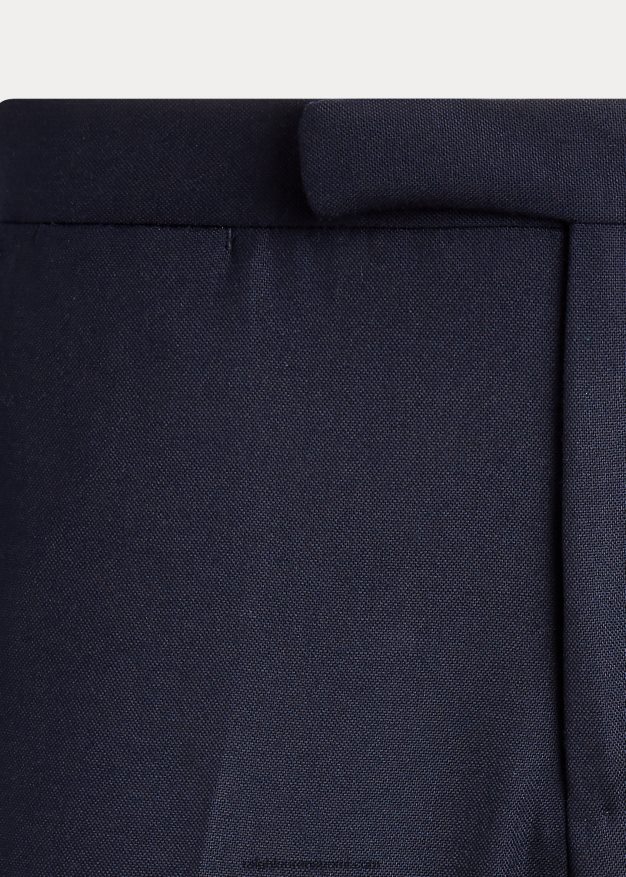 Ralph Lauren miehet villaiset oxford-pukuhousut 0Z24ZR712 laivasto