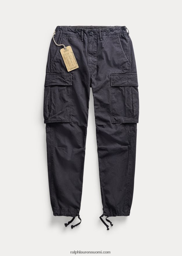 Ralph Lauren miehet ylimääräinen kangas lastihousut 0Z24ZR8704 musta