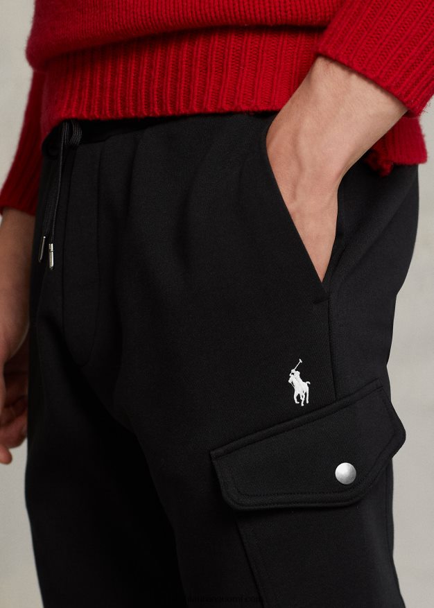 Ralph Lauren miehet kaksinkertaiset cargo jogger -housut 0Z24ZR477 musta