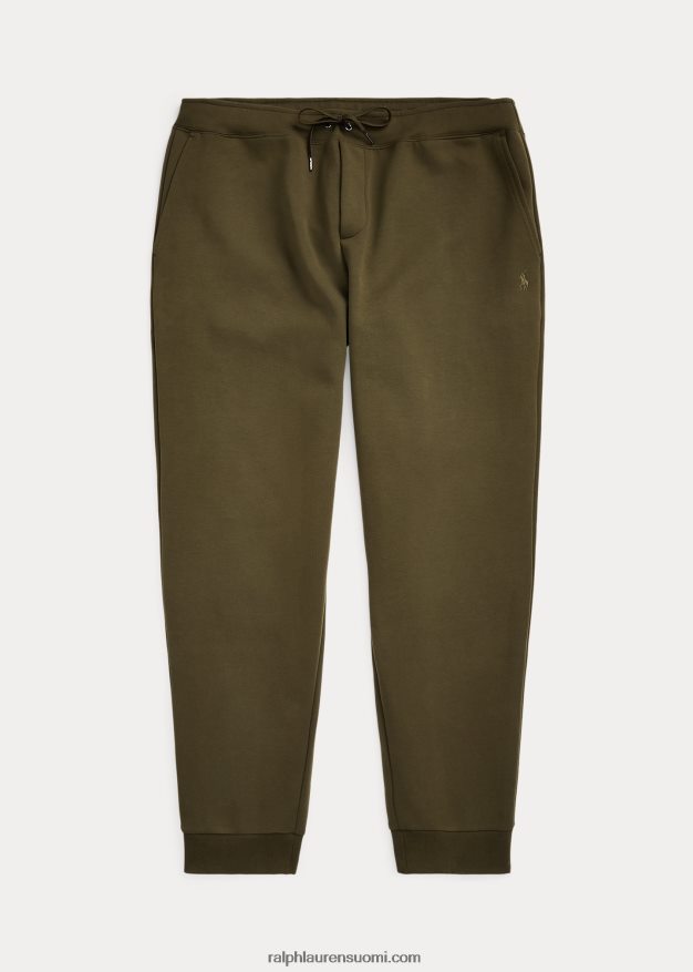 Ralph Lauren miehet logokuvioidut kaksoisneulotut lenkkeilyhousut 0Z24ZR1368 yrityksen oliivi