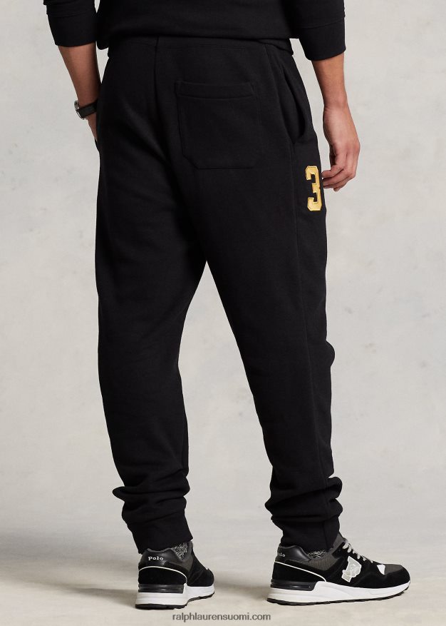 Ralph Lauren miehet triple-pony fleece lenkkeilyhousut 0Z24ZR1899 musta