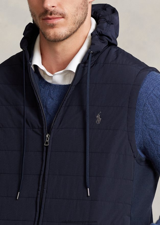 Ralph Lauren miehet hybridi hupullinen liivi 0Z24ZR1370 lentäjän laivasto