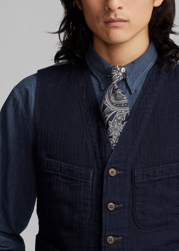 Ralph Lauren miehet indigo kalanruotoliivi 0Z24ZR1752 syvä laivasto