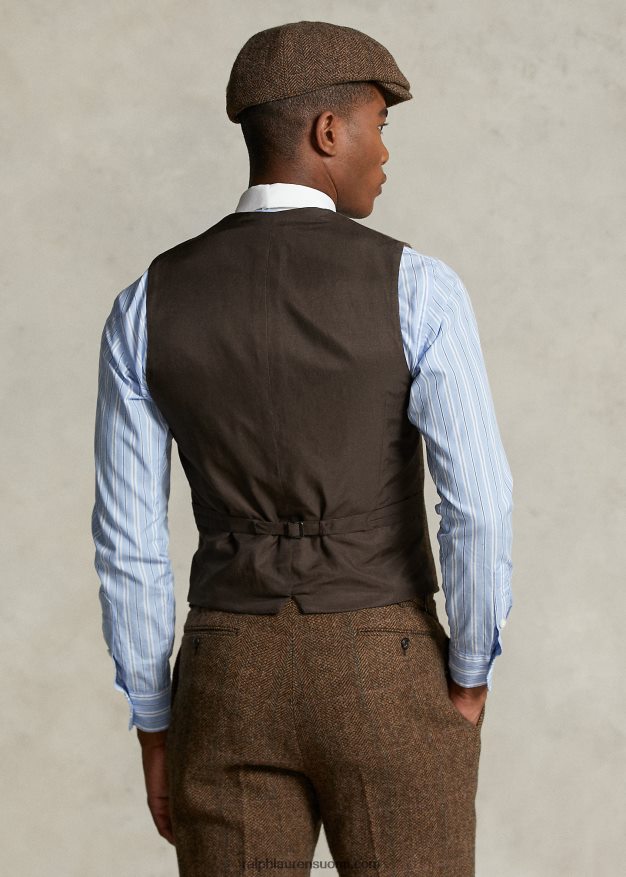 Ralph Lauren miehet morehouse-kokoelman tweed-liivi 0Z24ZR1311