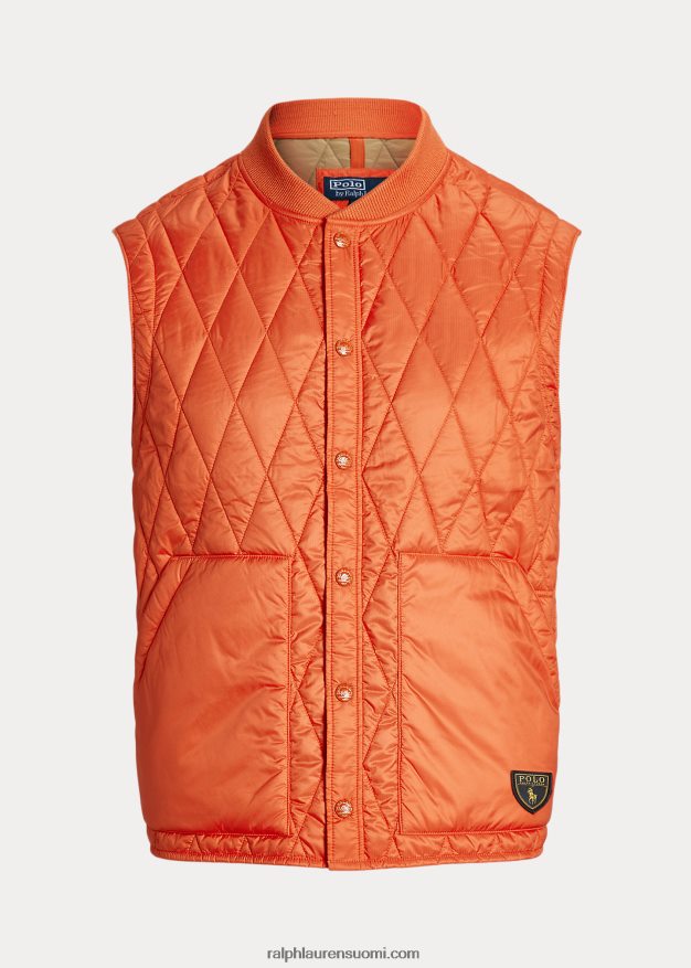 Ralph Lauren miehet vettä hylkivä tikattu liivi 0Z24ZR1198 college oranssi