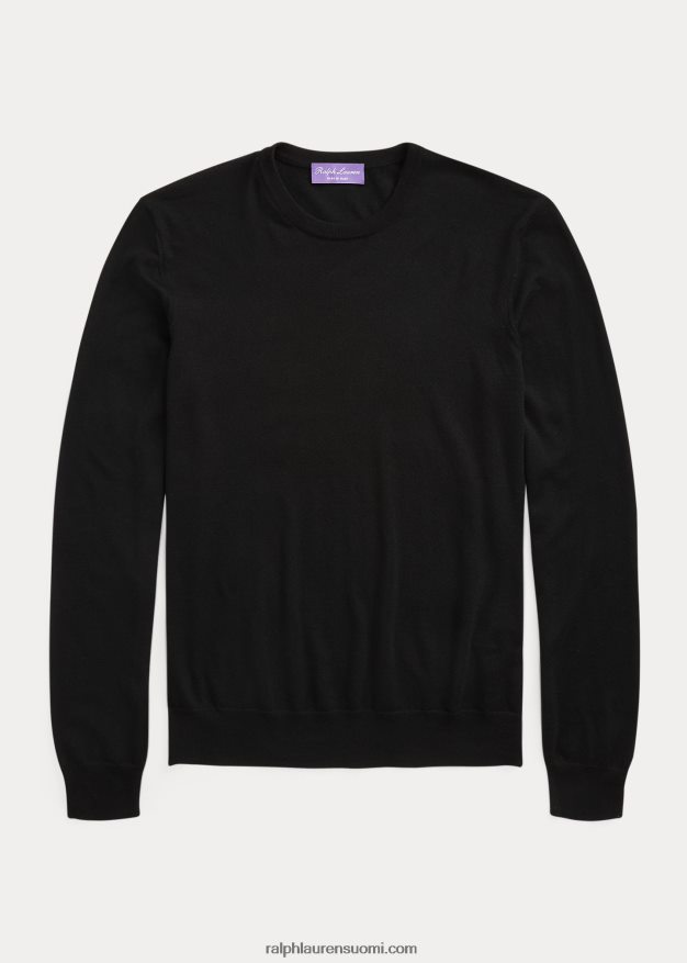 Ralph Lauren miehet kashmir crewneck neule 0Z24ZR49 klassinen musta